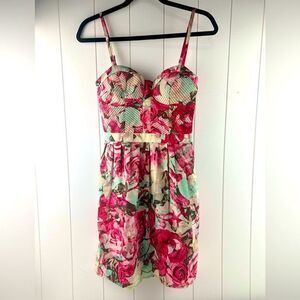 Jessica Simpson Floral Empire Waist Sweetheat neckline cami dress